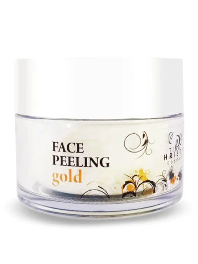 natuurlijke verzorgende anti-aging gerichtspeeling goud