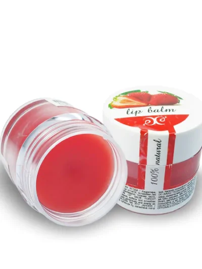 natuurlijke lippenbalsem aardbei hydrateert en verzorgt