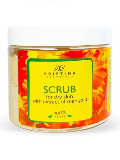 anti-aging natuurlijke face scrub met calendula