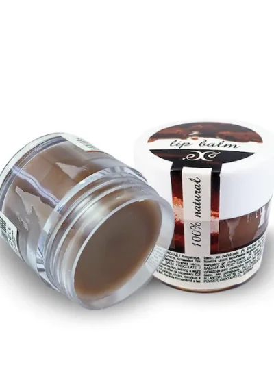 verzorgende en voedende natuurlijke lippenbalsem chocolade