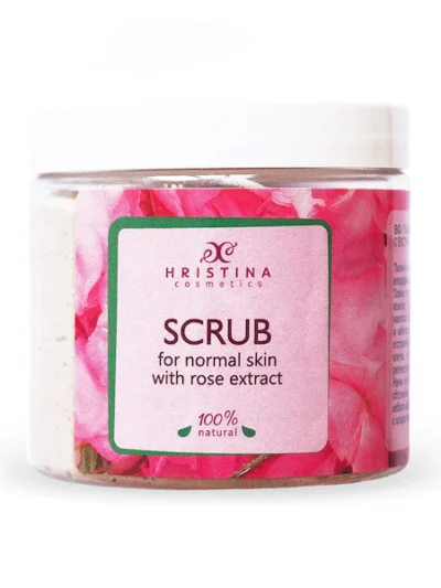 Natuurlijke rose peeling voor gezicht