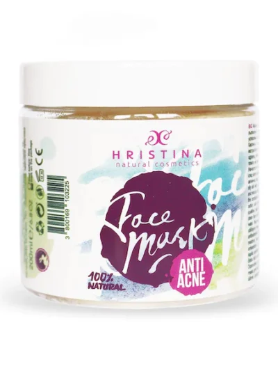 Hristina Anti-Acne Masker – Zuivert Poriën, Kalmeert Roodheid & Vermindert Mee-eters