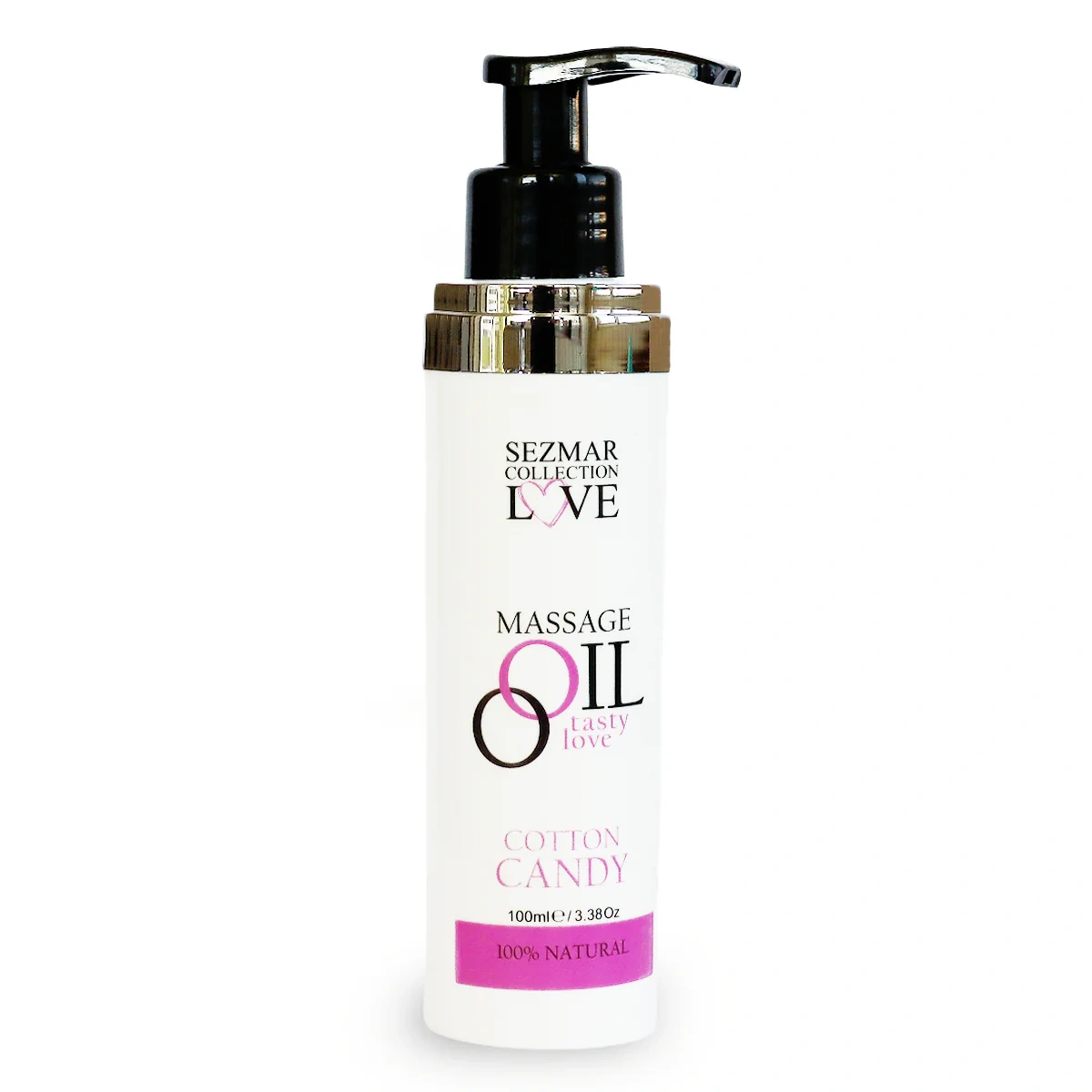 Sezmar Love massageolie Cotton Candy 100 ml pompflacon