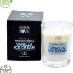 Sezmar Love Massagekaars Vanilla Ice Cream – Warme Massageolie 100 ml